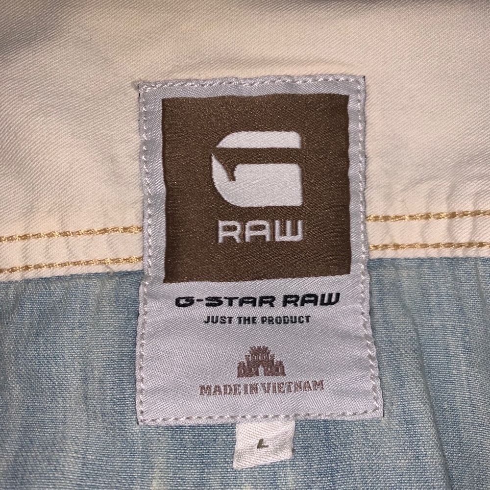 G-Star Raw Denim men’s button up shirt size L